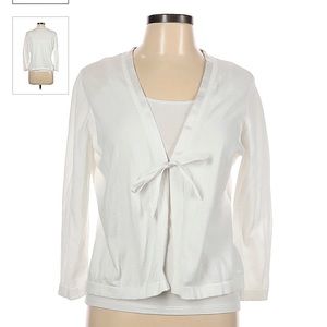 Vineyard vines white cotton sweater